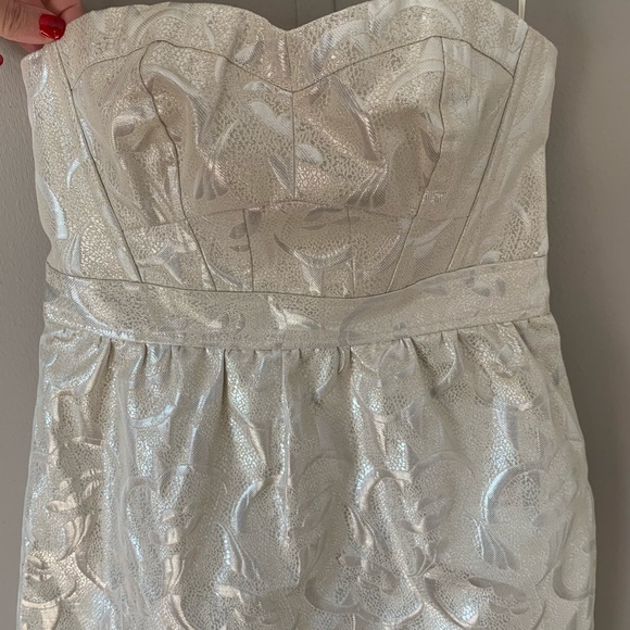 AMERICAN EAGLE NWT Metallic Strapless Mini Dress - Picture 2 of 8